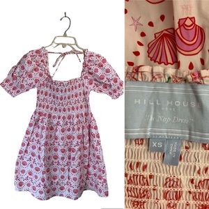 Hill House Athena The Nap dress Mermaid seashell print. Size XS